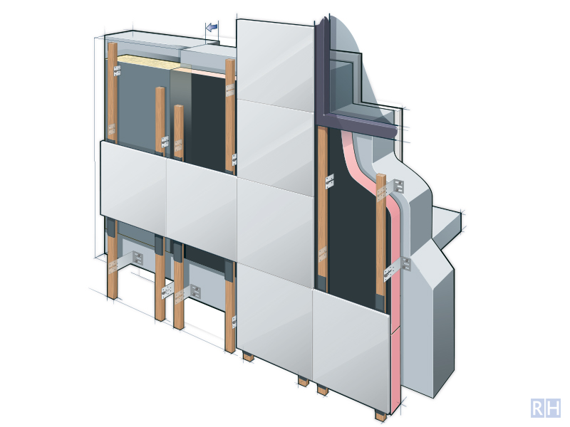 technische illustratie Kingspan muurisolatie